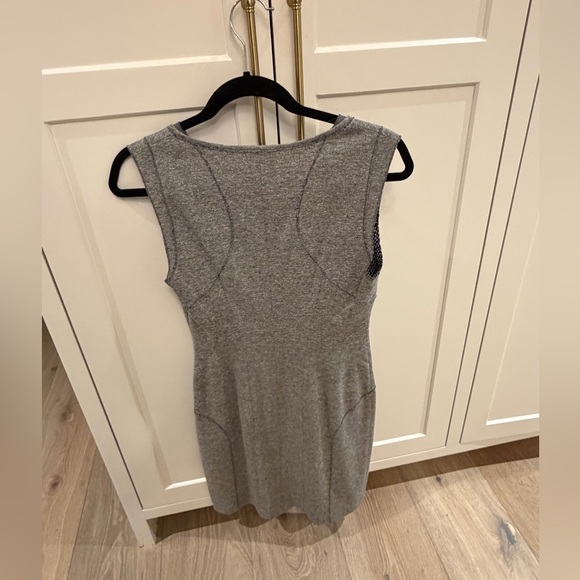 O'2nd Gray V-Neck Midi Dress - Picture 3 of 9